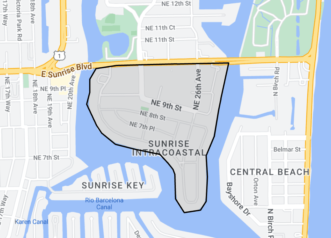skyview of SUNRISE INTRACOASTAL